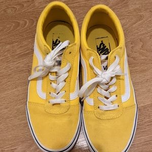 Yellow low-top Vans